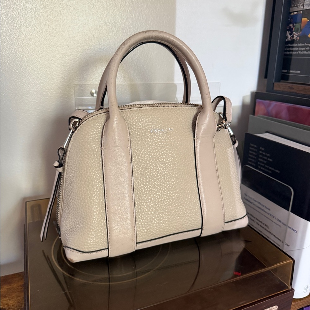 Coach Beige Satchel Bag
